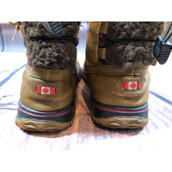 Pajar Canada Brown Lined Winter Snow Boots Womens 39 / 8-8.5 (v7k) - Picture 9 of 12